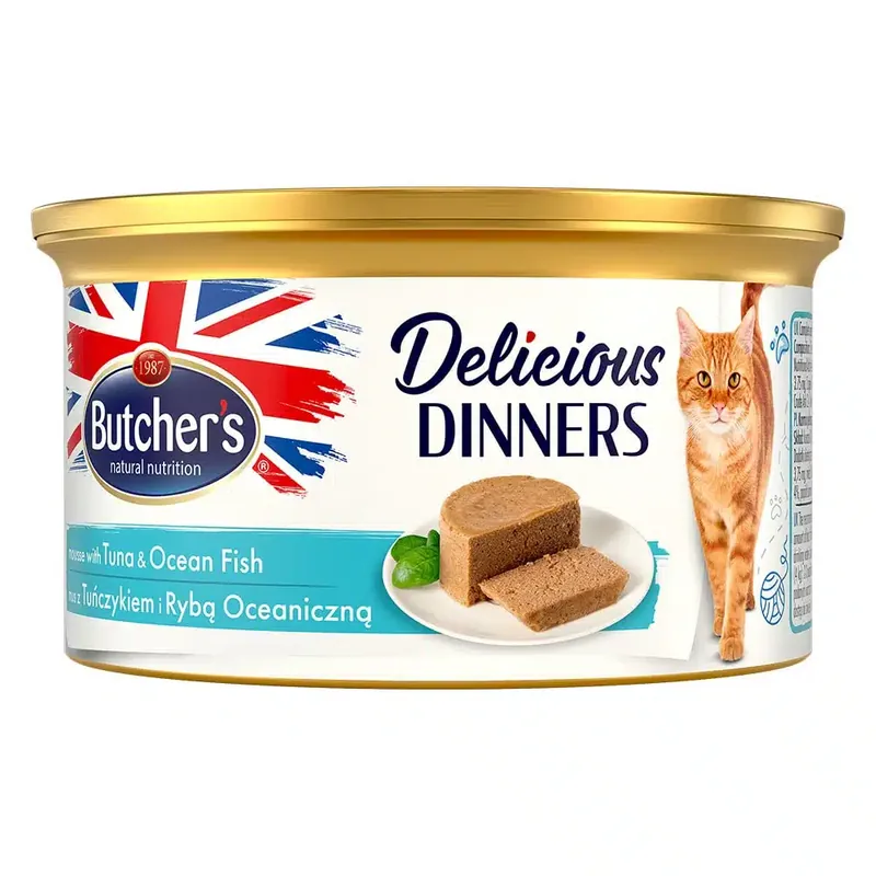 Precis inkommet | Butcher’s Delicious Dinners Cat 24 x 85 g – Tonfisk & havsfisk