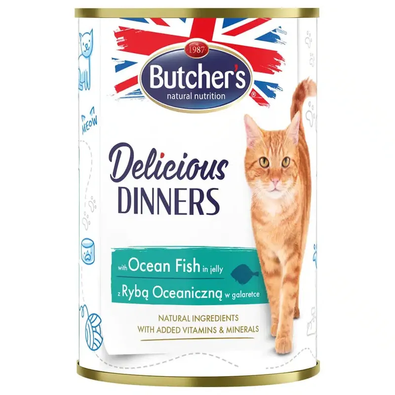 Butcher’s Delicious Dinners Cat 24 x 400 g – Havsfisk - Handla säkert