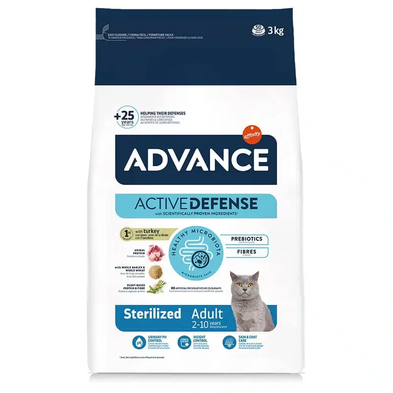 Advance Cat Sterilized kalkon – 3 kg | Kanonerbjudande