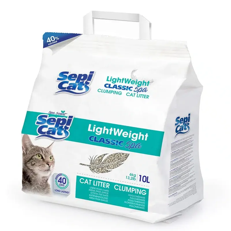 Expressfrakt | Sepicat LightWeight kattströ till sparpris! – LightWeight Classic Spa (10 l)
