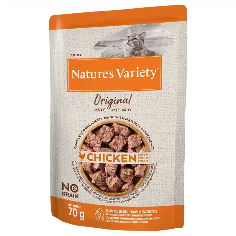 Prissänkt - Nature’s Variety Original Paté No Grain 12 x 70 g – Kyckling