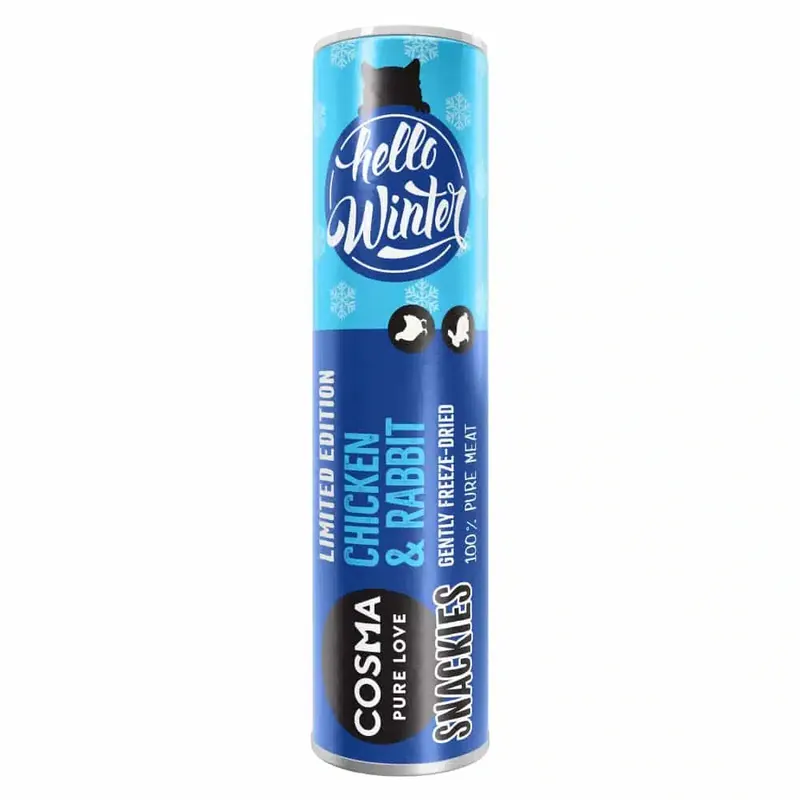 Sista dagarna | Cosma Snackies Winter Edition till prova-på-pris! – Kyckling + kanin 26 g