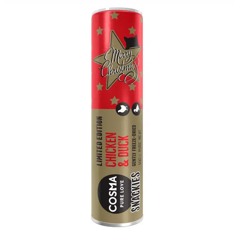 Cosma Snackies Christmas Edition – Kyckling & anka 25 g | Erbjudande