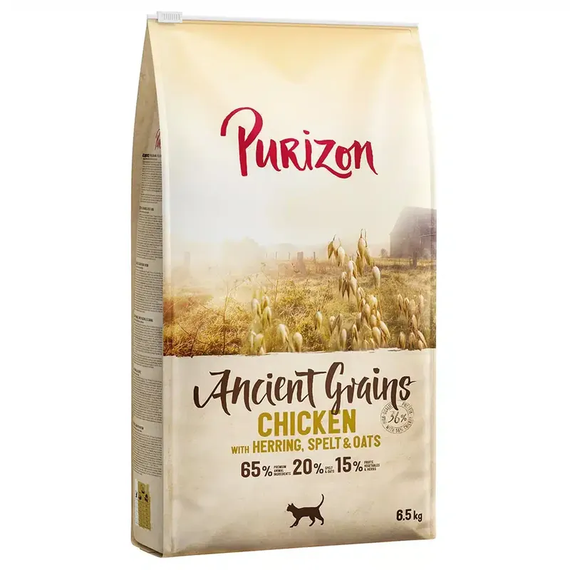 Bästa pris - Purizon Ancient Grain Adult med kyckling, fisk & urkorn – 6,5 kg