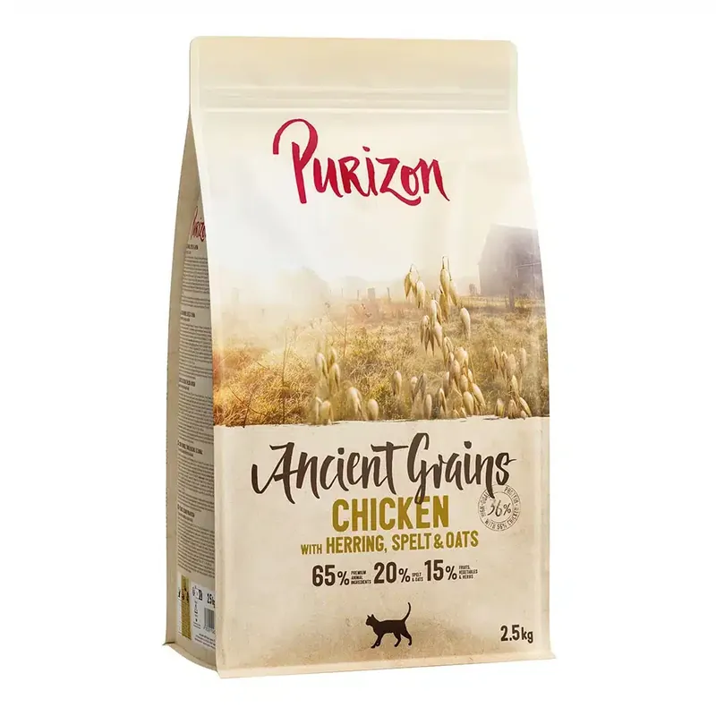 Efterfrågad - Purizon Ancient Grain Adult med kyckling, fisk & urkorn – 2,5 kg