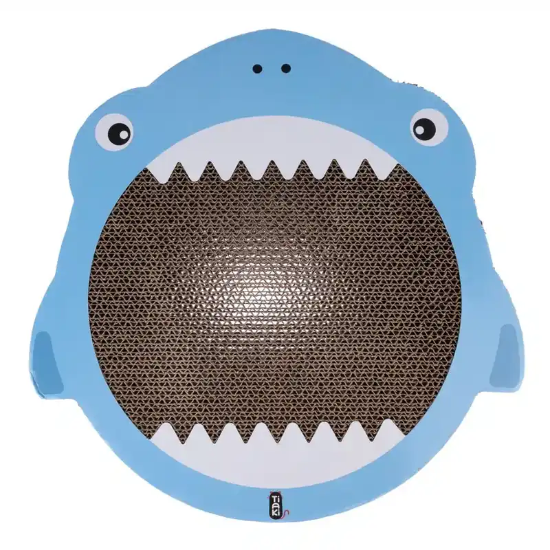 Mycket uppskattad | TIAKI Shark Jaws klösbräda – L 35 x B 37 x H 2,5 cm
