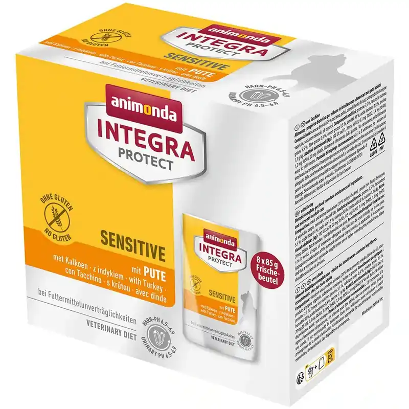 Expressfrakt - Animonda Integra Protect Adult Sensitive 8 x 85 g – Kalkon