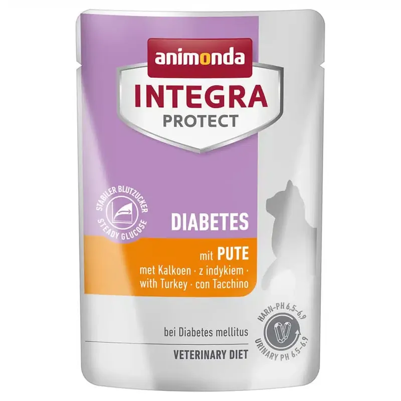 Mycket efterfrågad - Animonda Integra Protect Adult Diabetes 24 x 85 g – Kalkon