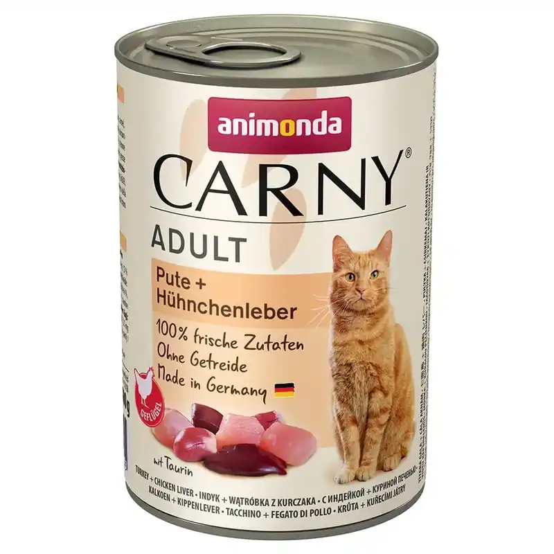 Animonda Carny Adult 6 x 400 g Blandpack V (6 sorter – utan nötkött) | Få kvar i lager