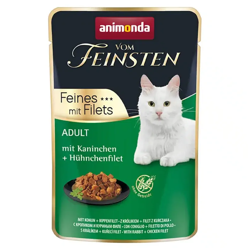 Ekonomipack Animonda Vom Feinsten Adult Mix Filet 18 x 85 g – Kanin & kycklingfilé - Rabatter