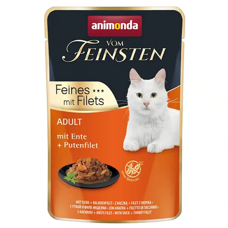 Bra pris | Ekonomipack Animonda Vom Feinsten Adult Mix Filet 18 x 85 g – Anka & kalkonfilé