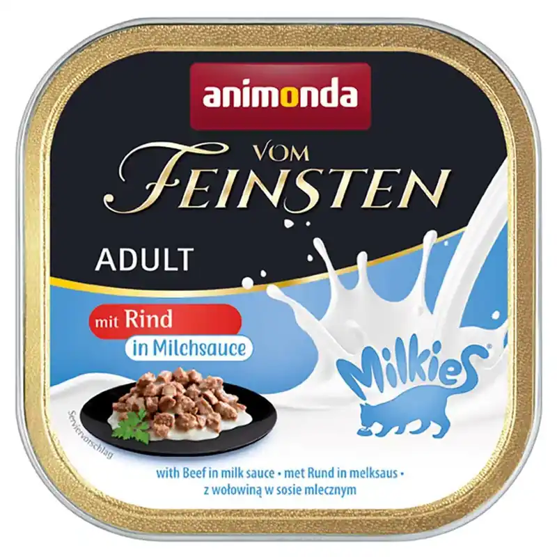 Ekonomipack Animonda Vom Feinsten Adult Milkies in Sauce 32 x 100 g – Nötkött i mjölksås | Populärt just nu