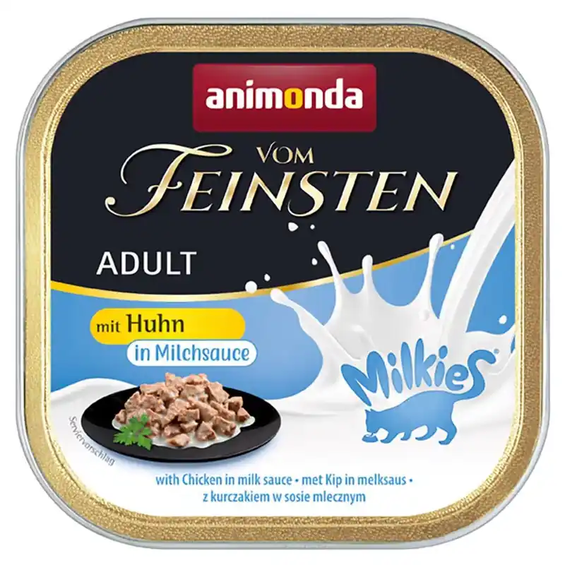 Favorit hos kunderna - Ekonomipack Animonda Vom Feinsten Adult Milkies in Sauce 32 x 100 g – Kyckling i mjölksås