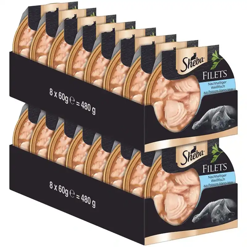 Superpris - Sheba Feine Filets 32 x 60 g – Vitfisk