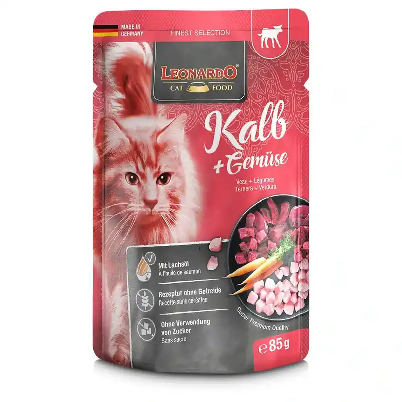 Leonardo Finest Selection Pouch 16 x 85 g – Veal & Vegetables | Sänkt pris