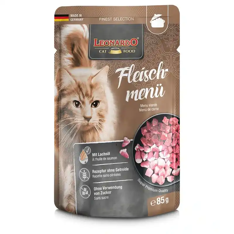 Gratis retur - Leonardo Finest Selection Pouch 16 x 85 g – Meat Menue