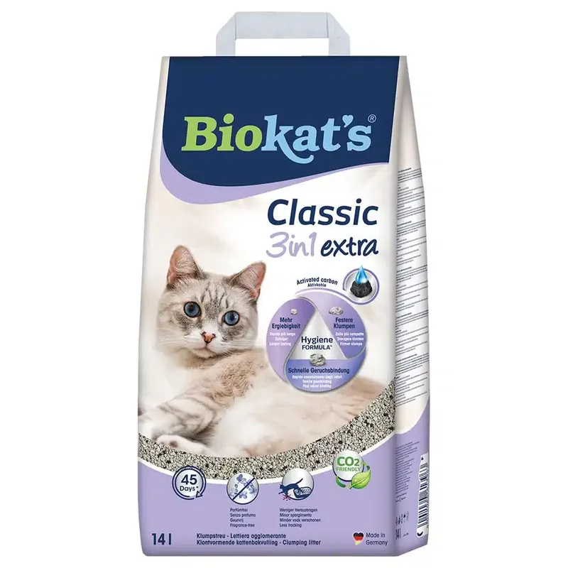 Biokat’s Classic 3in1 Extra kattsand – 14 l | Spara mer