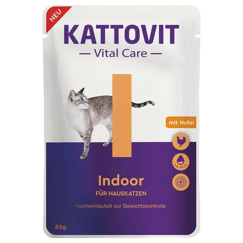 Kattovit Vital Care Indoor Pouches Chicken – 85 g - Snart slut