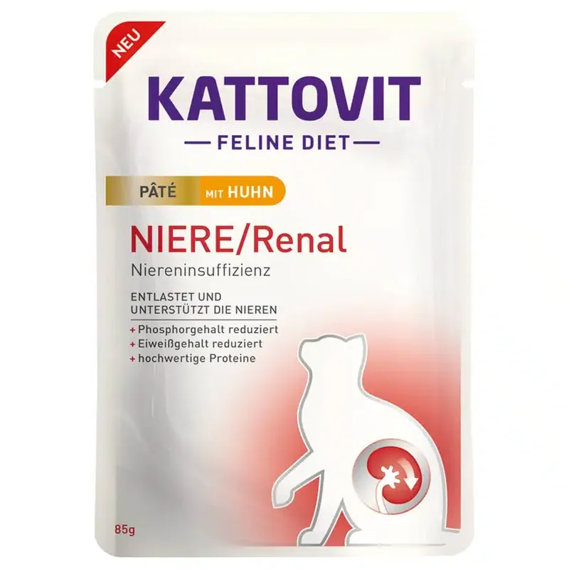 Kattovit Kidney/Renal Paté 10 x 85 g – Med kyckling | Fynd