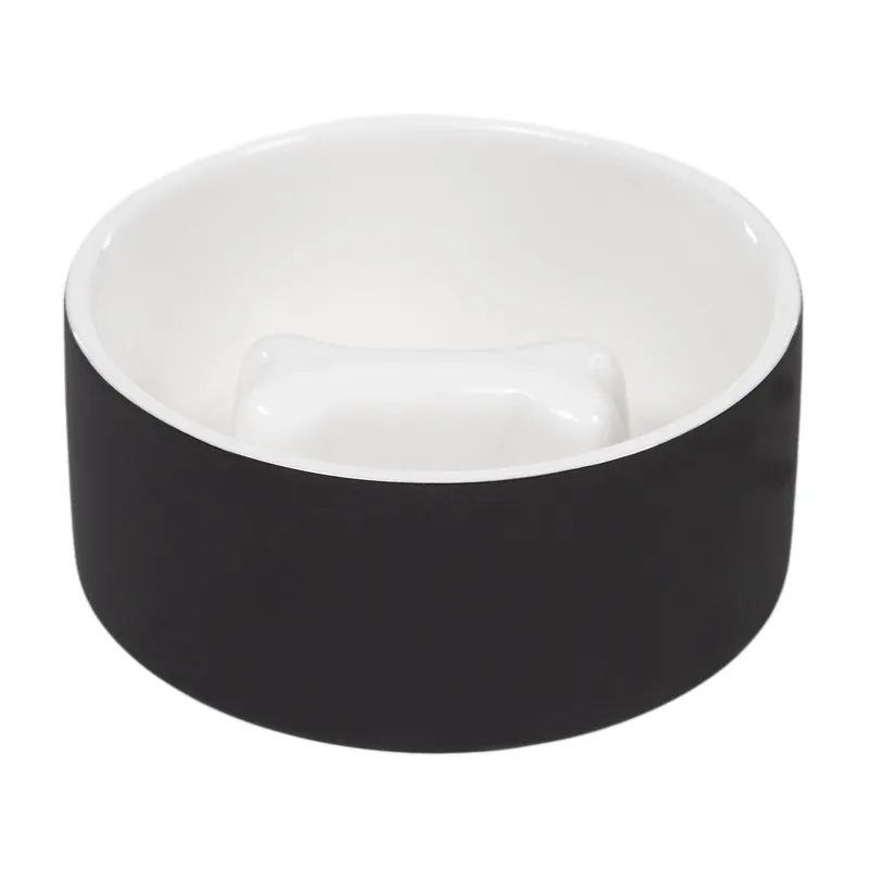 Cooling Bowl Kylande Foderskål - M Slow Feed Svart | Finns att beställa