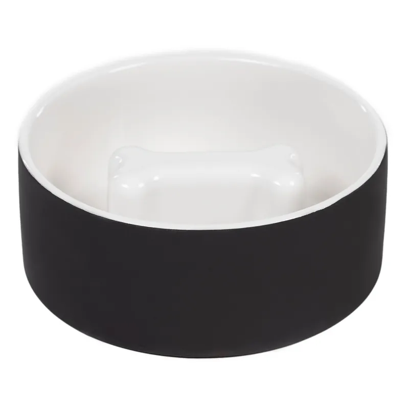 Cooling Bowl Kylande Foderskål - L Slow Feed Svart | Populär