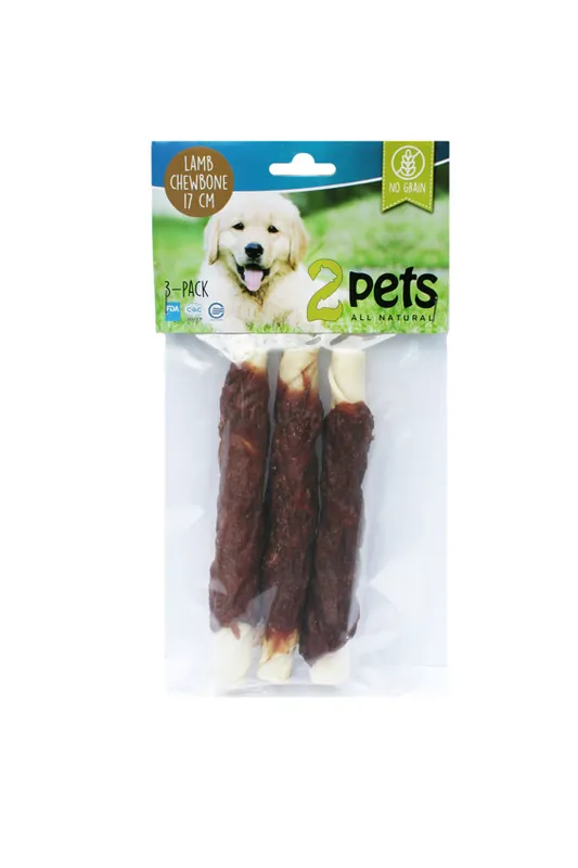 Smidig beställning - Tuggrulle 2Pets Lamm 3-pack