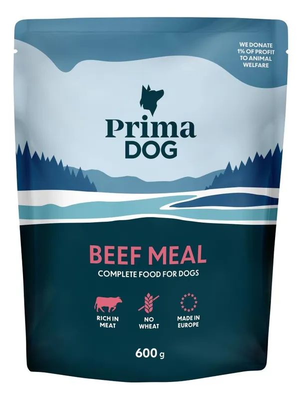 Nytt lägre pris | Portionsmåltid med Biffsmak för hund - 8 x 600 g