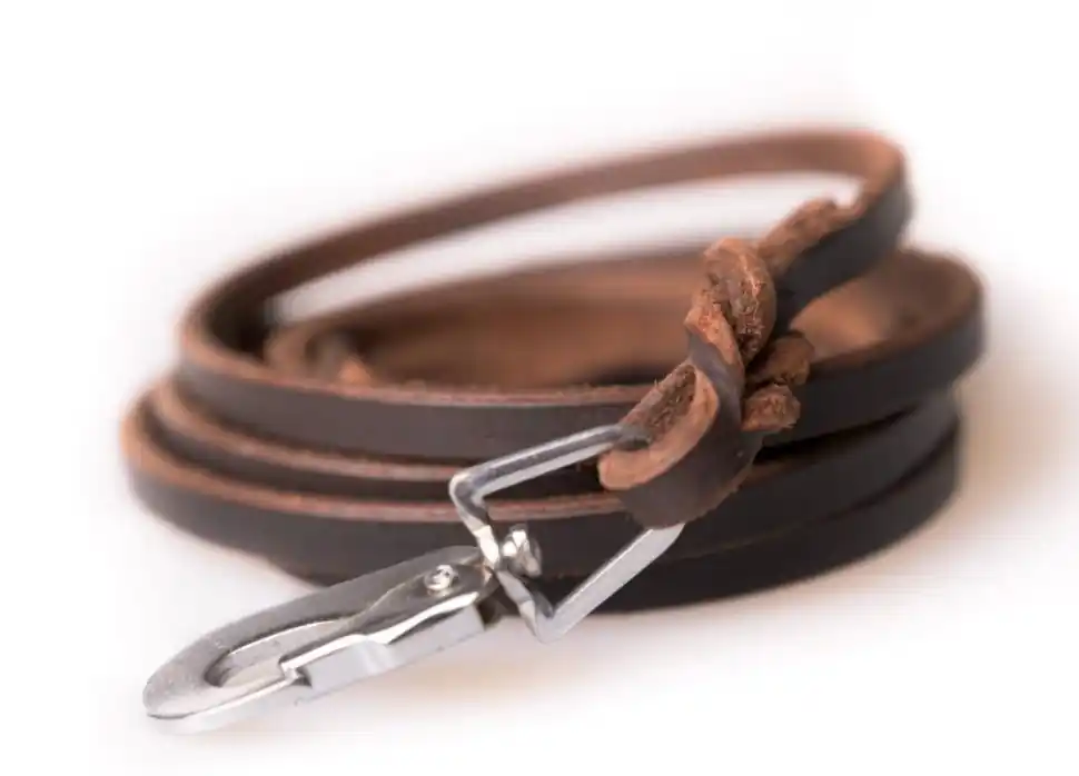 Leather Leash - M / Brown | Professionell kvalitet