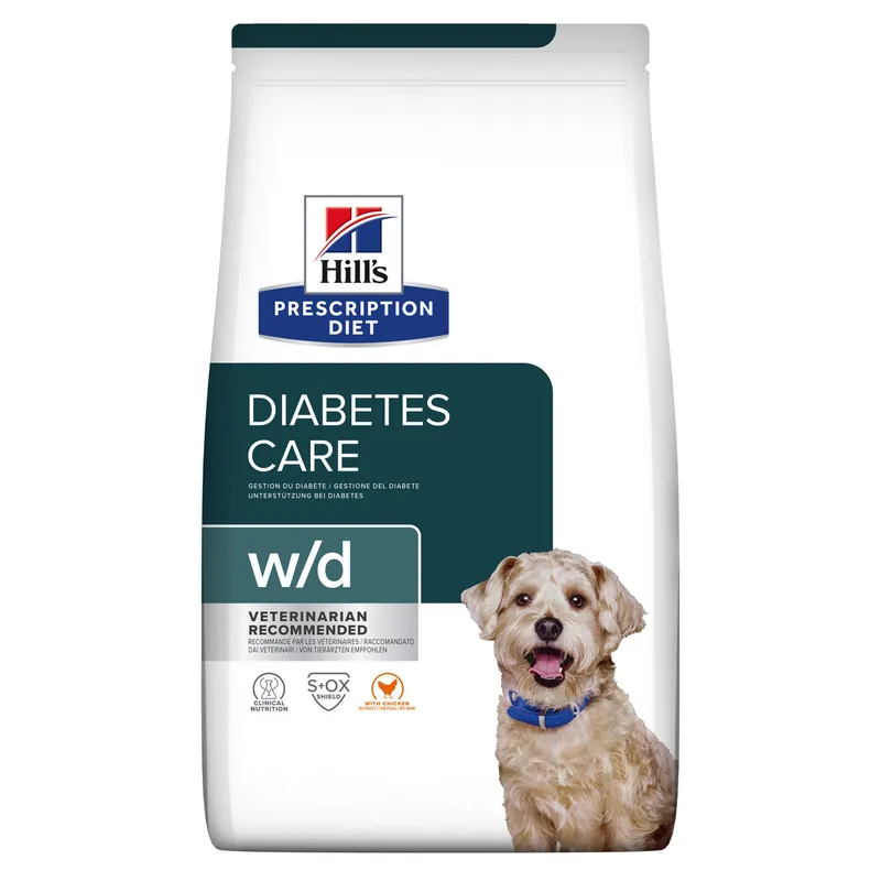 Prescription Diet w/d Diabetes Care Torrfoder med Kyckling till Hund - 4 kg | Nedsatt pris