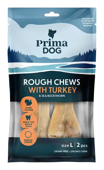 Rough Chews Turkey & Sea Bucktorn Tuggpinnar - 13,5 cm x 2 st | Snabb leverans