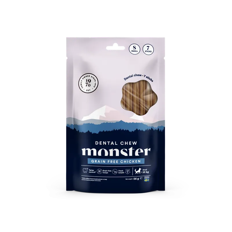 Dog Dental Chew Grain Free Chicken - Small 7-pack | Mycket uppskattad