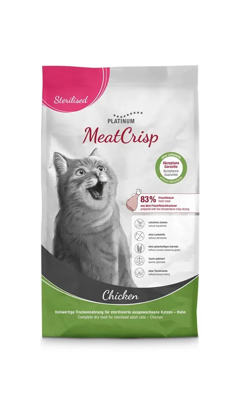 Snabb frakt - Cat MeatCrisp Sterilised Chicken Torrfoder - 3 kg