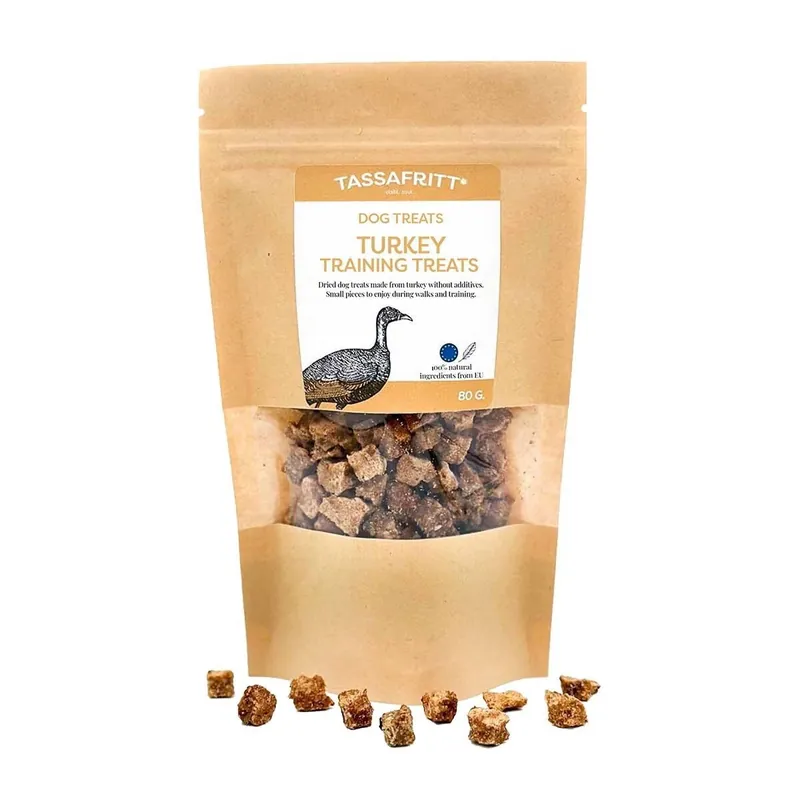 Svenskt Träningsgodis Kalkon - 80 g | Hög kvalitet