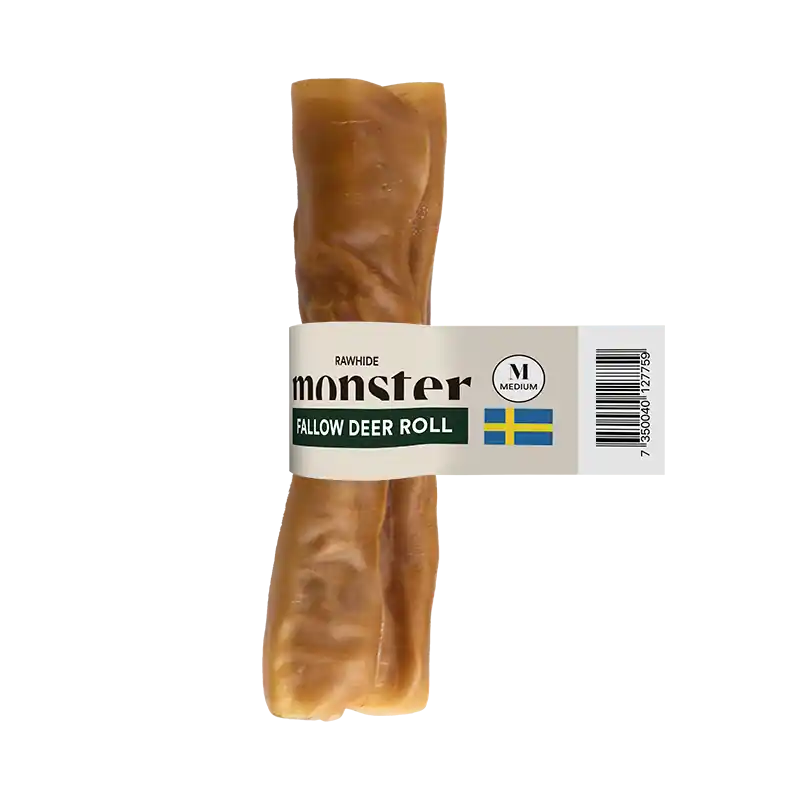 Raw Fallow Deer Roll Tuggrulle till Hund - Medium | Begränsat lager