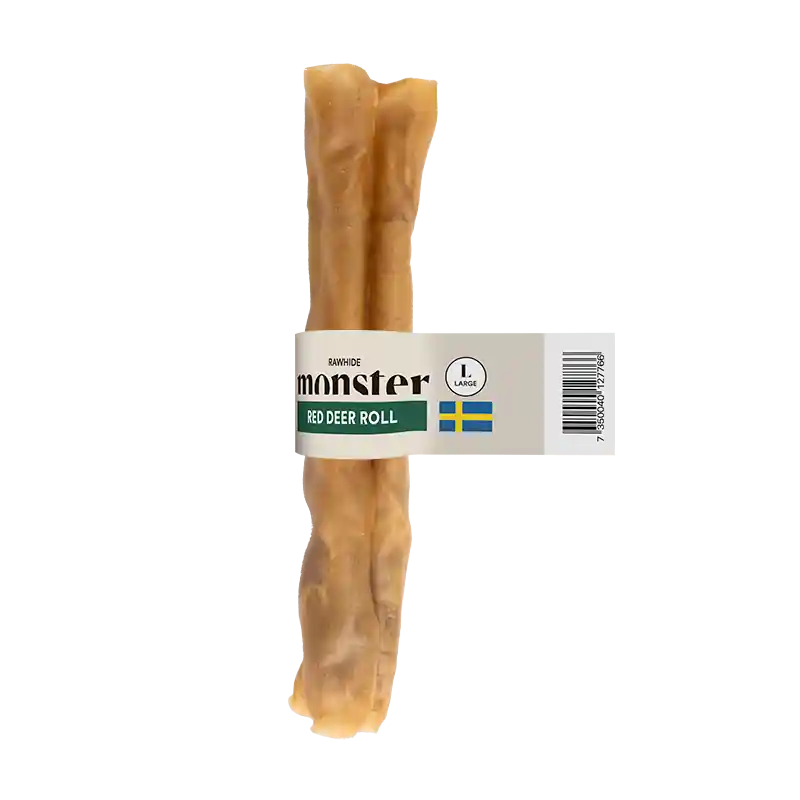 Raw Red Deer Roll Tuggrulle till Hund - Medium/Large - Kundfavorit