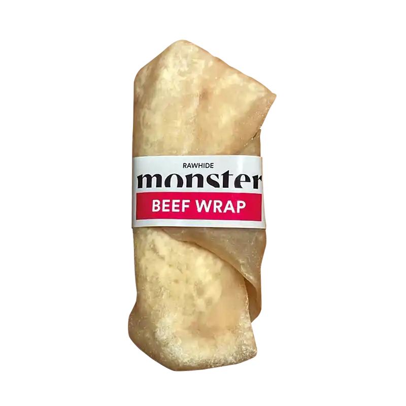Raw Beef Wrap Tuggis till Hund - Large - I lager