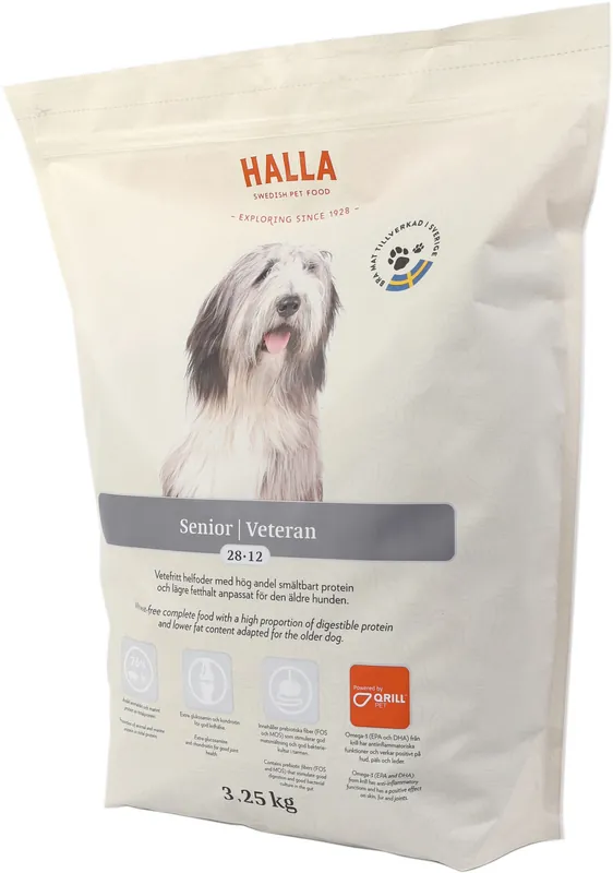 Senior Veteran Torrfoder till Hund - 3,25 kg | Fabrikspris