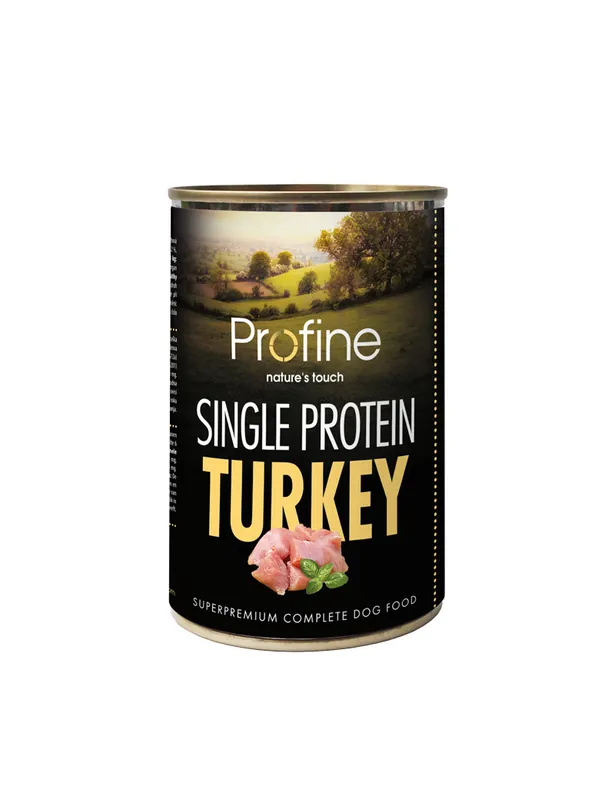 Single Protein Turkey Våtfoder till Hund - 6 x 400 g | Skynda dig