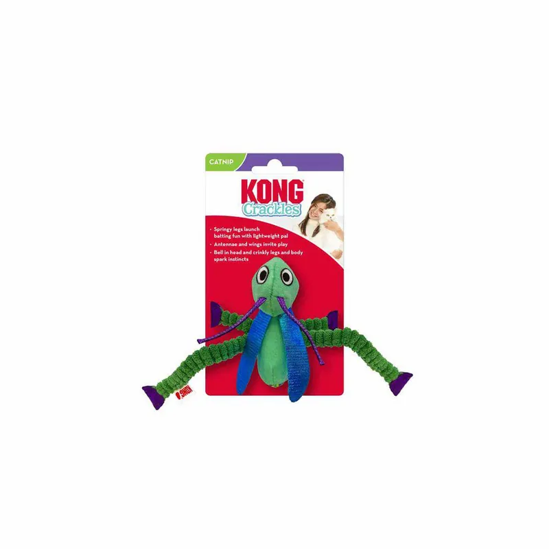 Nyhet | KONG Crackles Grasshopper Kattleksak - KONG Grasshopper