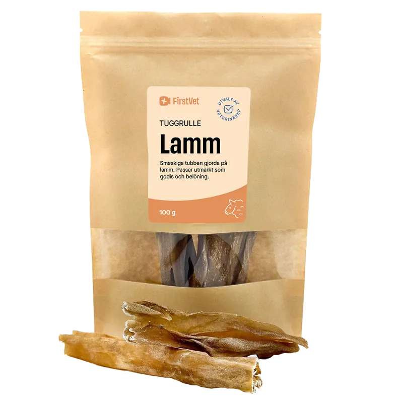 Nytt lägre pris | FirstVets tuggben - med smak av lamm - 100 g