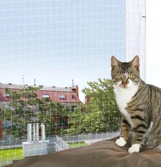 Prisnedsättning - Cat Protect kattnät Transparent - X-small