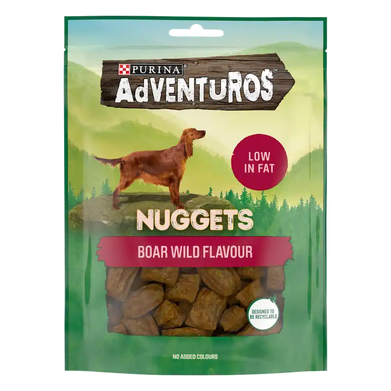 Adventuros Nuggets Boar Hundgodis - 90 g - Nyinkommet