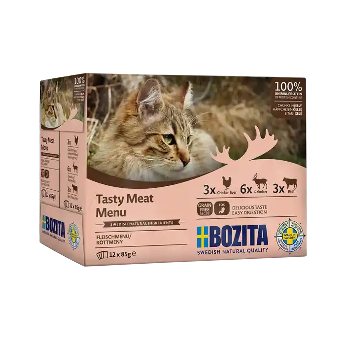 Kött i Gelé Multibox Våtfoder för Katt - 12 st x 85 g | Bra pris just nu