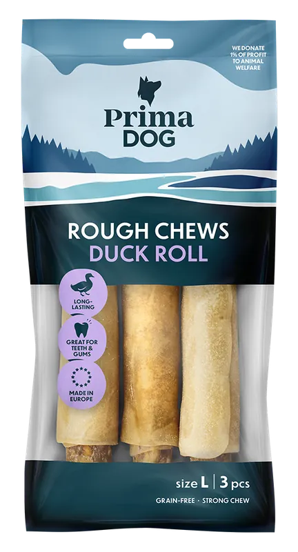 Tidsbegränsat erbjudande | Rough Chews Tuggrulle Anka - L