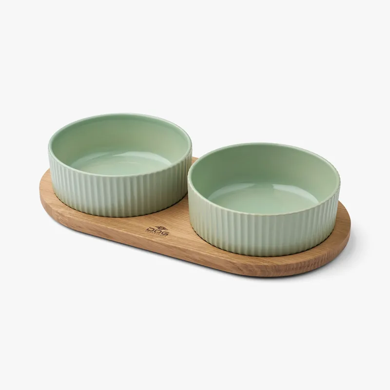 Kronborg Matbar för Hund - L / Mint Green/Oak - Beställ nu