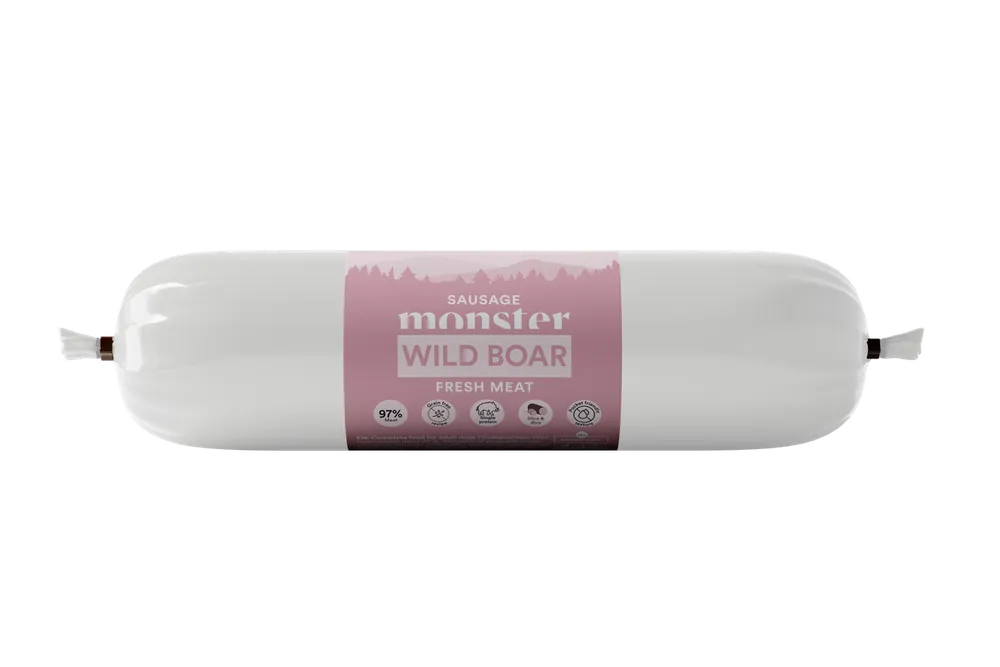 Dog Sausage Wild Boar Hundfoder - 12 x 200 g - Sista dagarna