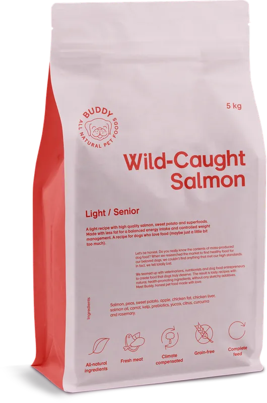 Wild Caught Salmon Torrfoder för Hund - 5 kg - Efterfrågad
