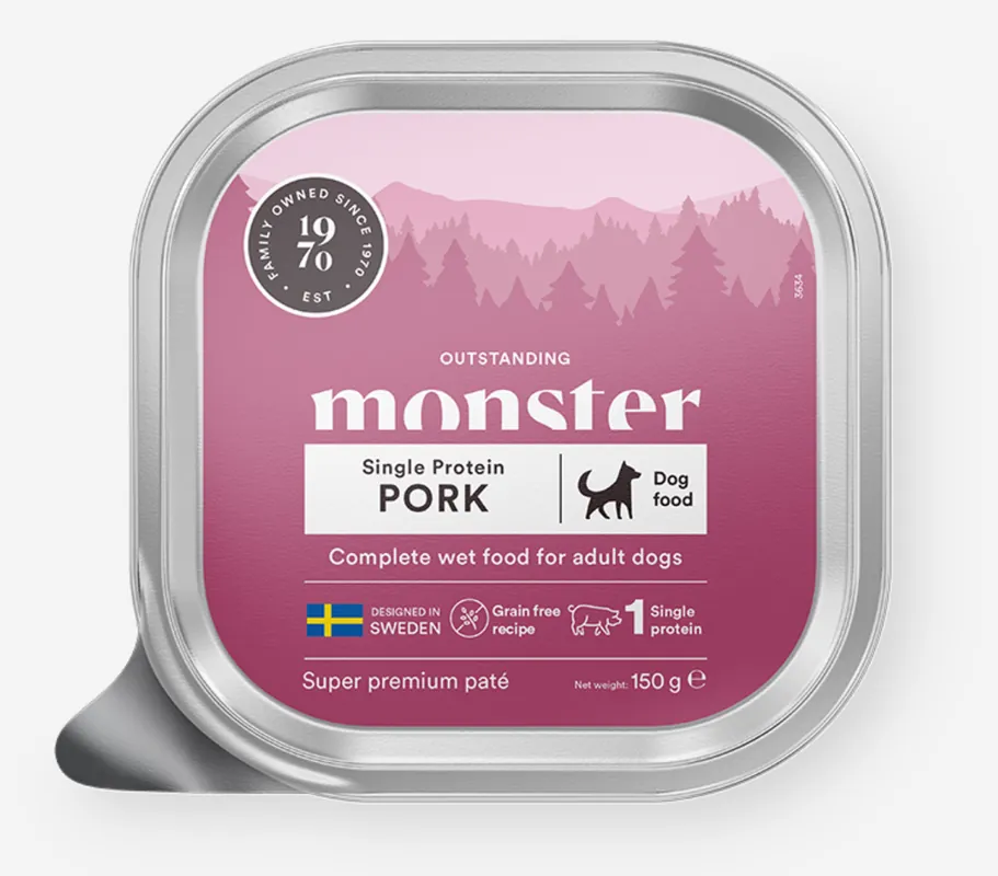 Specialerbjudande | Våtfoder Paté med Fläsk för Hund - 12 x 150 g