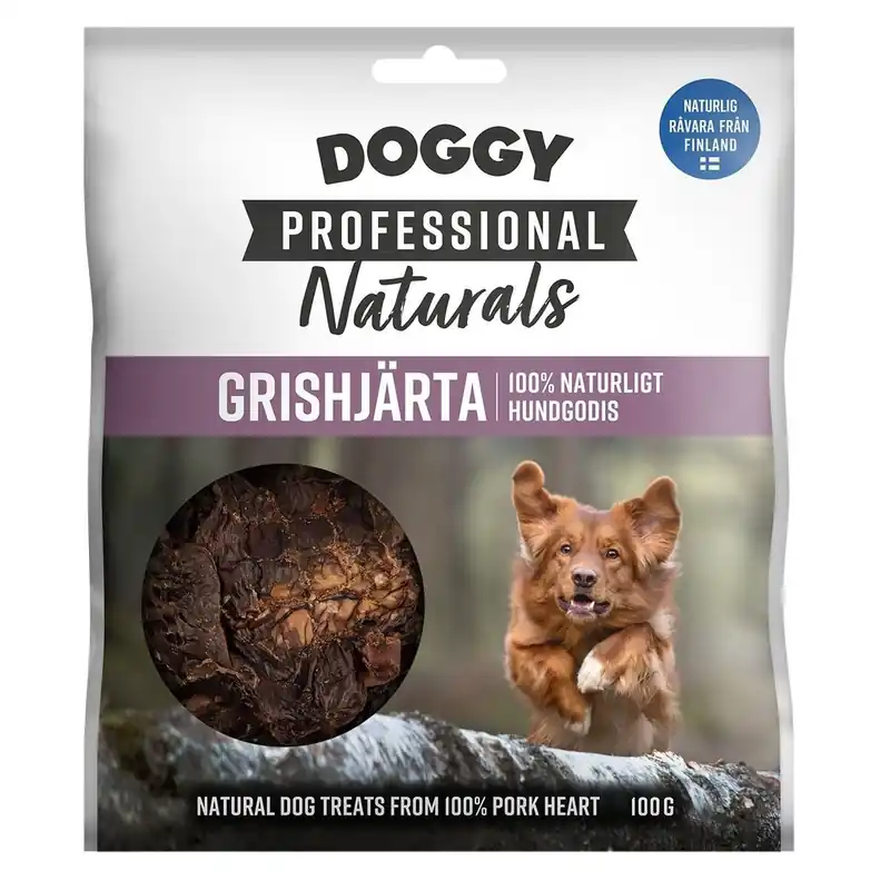 Bara idag | Doggy Professional Naturals Hundgodis Grishjärta 100 g