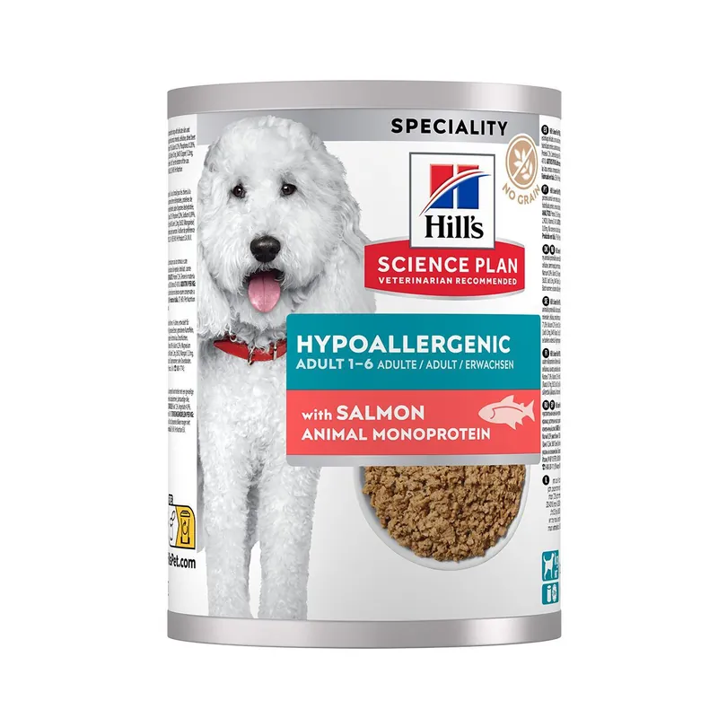Hypoallergenic Våtfoder med Lax till Hund - 12 x 363 g - Nytt i webbutiken